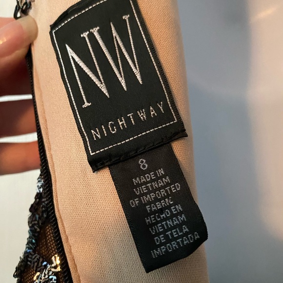 Party-ready NightWay Sequin bodice jumper NWT - Picture 7 of 8